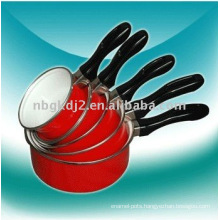 5pcs enamel milk pot sets